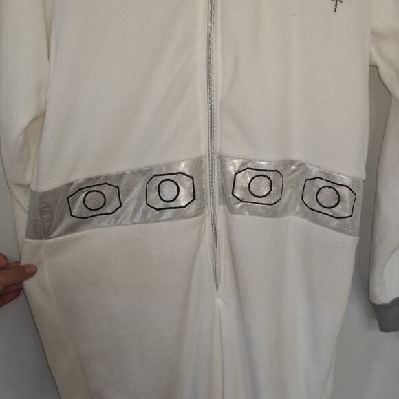 Star Wars Princess Leia Hooded Non Footed Pajamas One Piece XS Costume Zip Suit - Picture 5 of 14